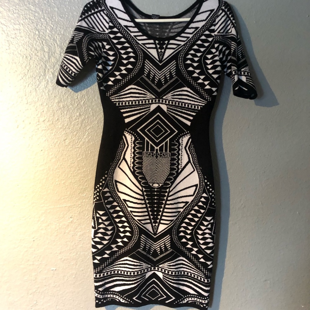 Black and white dress